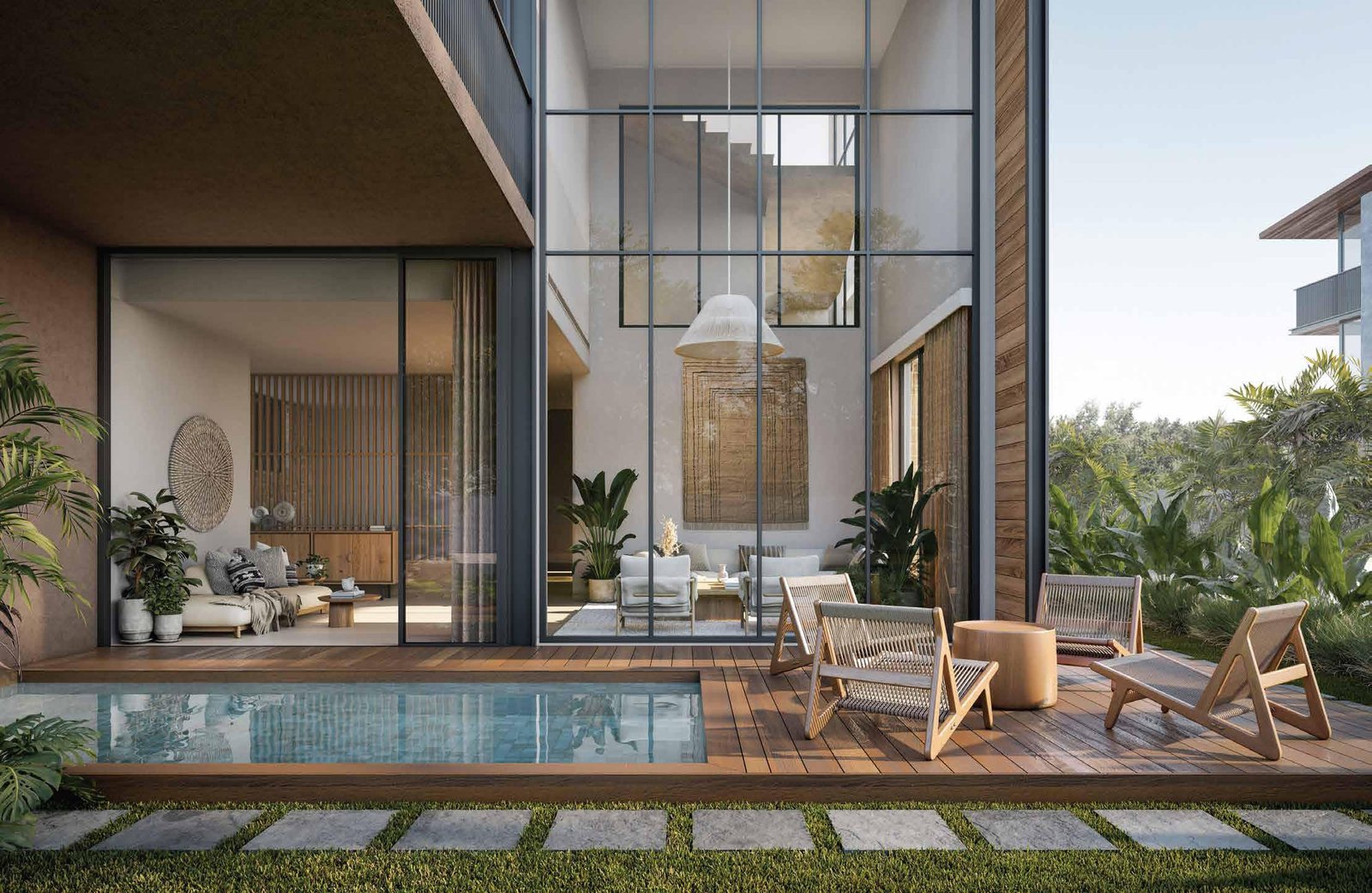 The Sands, Alibaug — Private Pool Deck & Living Space
