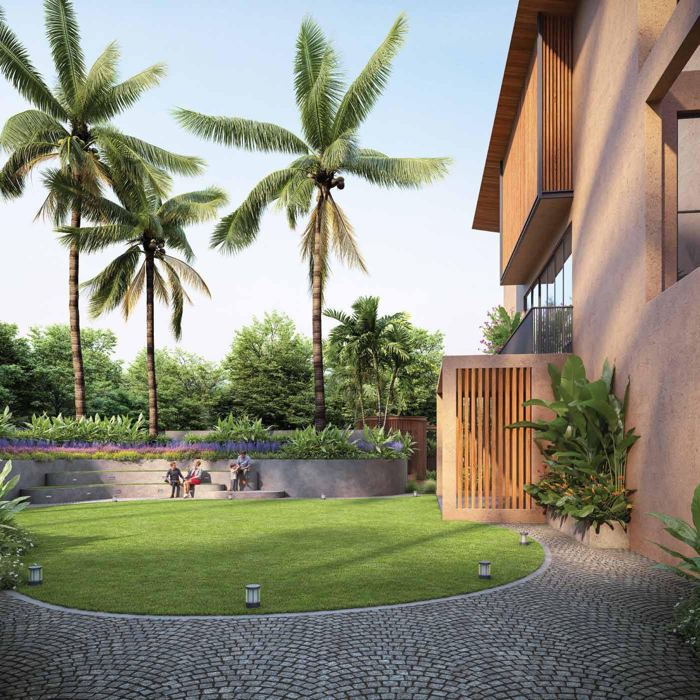 The Sands, Alibaug — Villa Exterior Among Palms